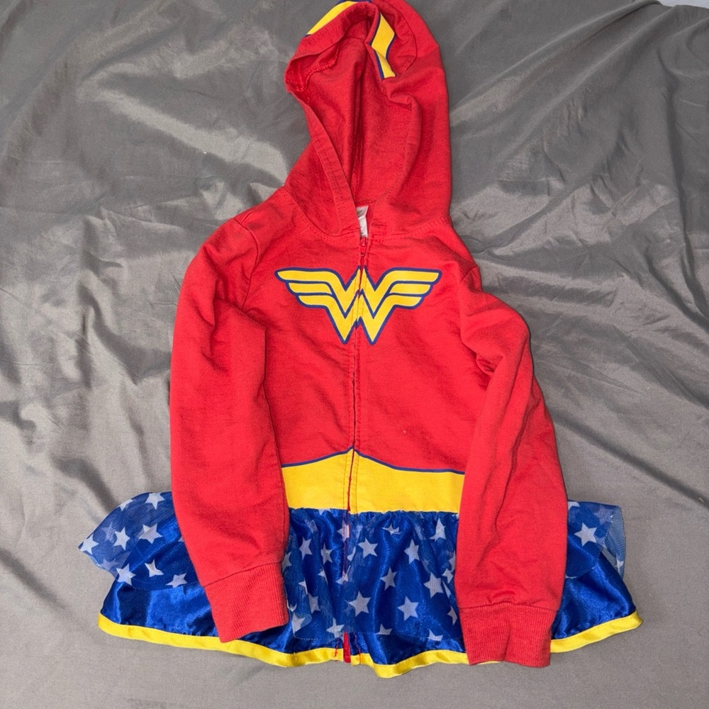 DC Comics Red and Blue Superhero Jacket for Kids